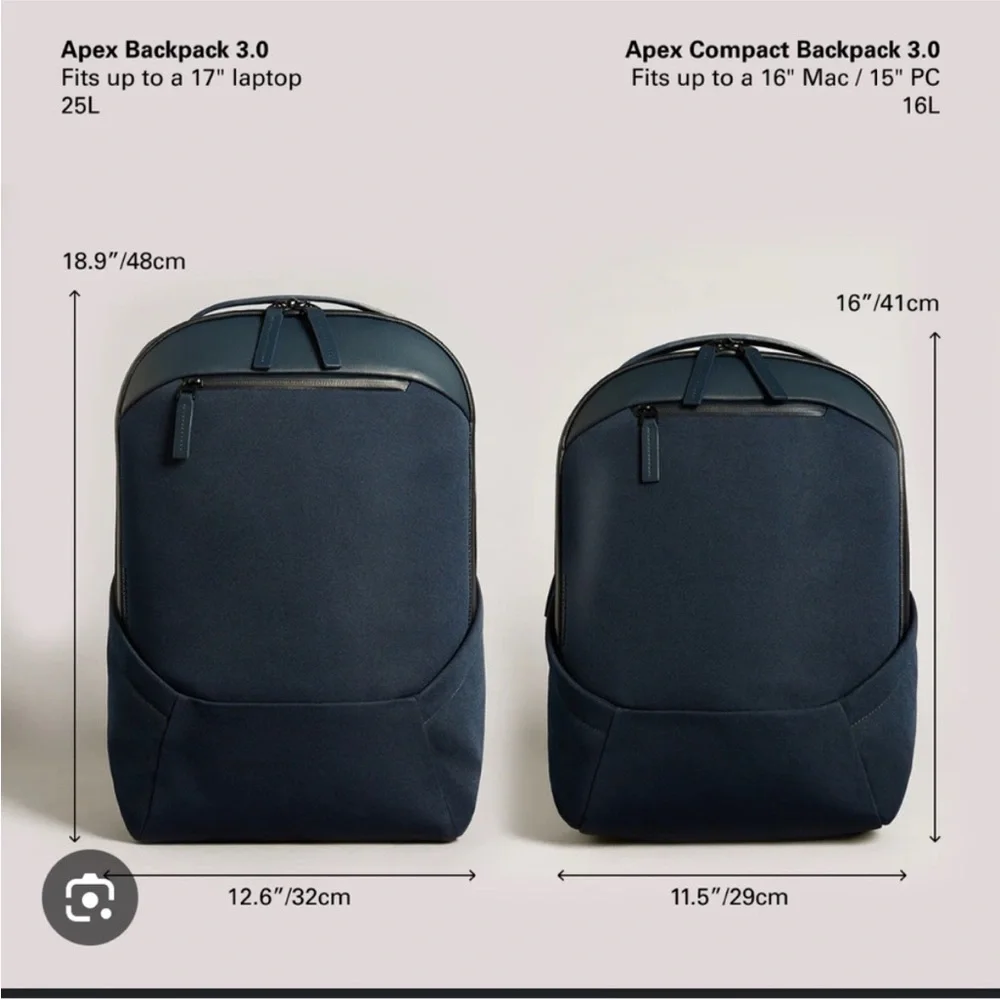 Troubadour Apex 3.0 Waterproof Laptop Backpack, Navy Blue